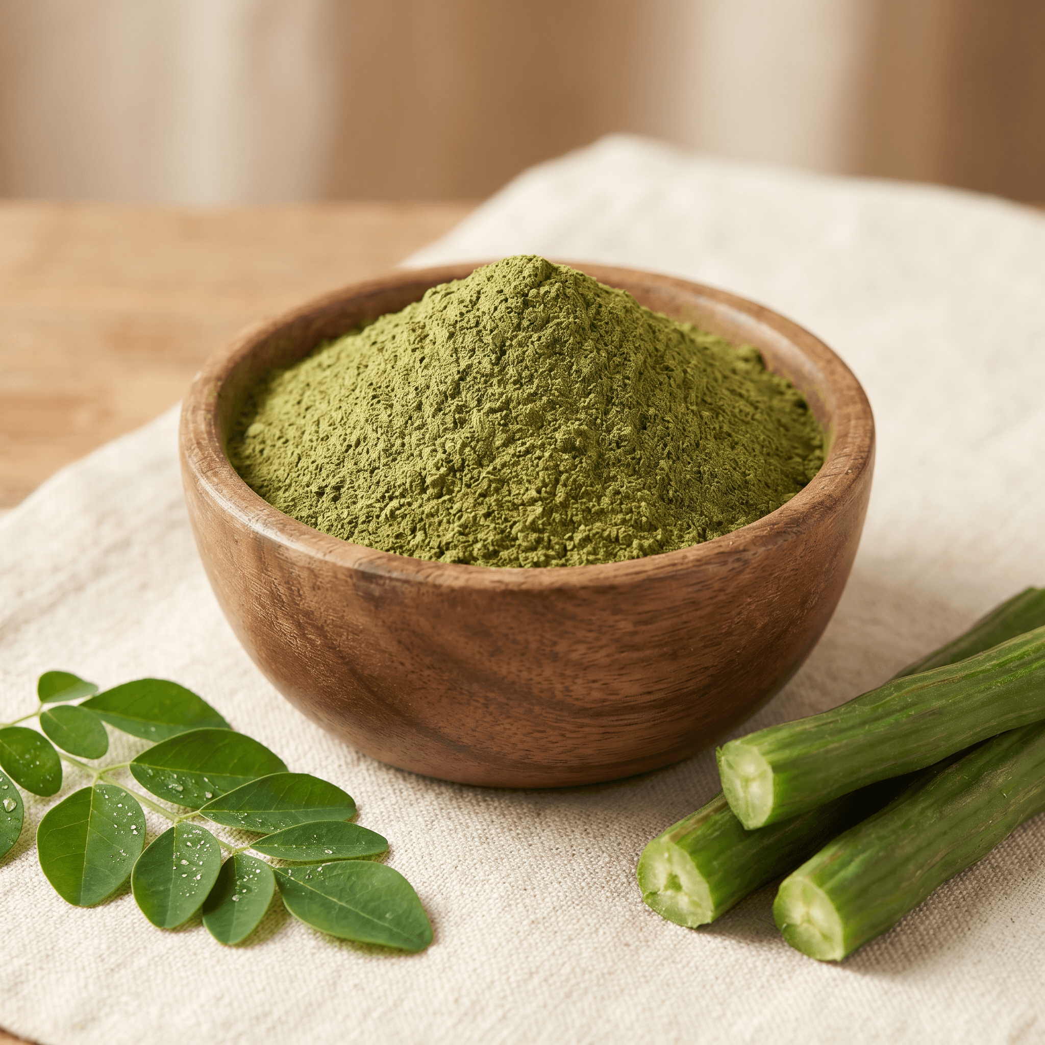 Moringa (Drumstick) Powder & Leaves